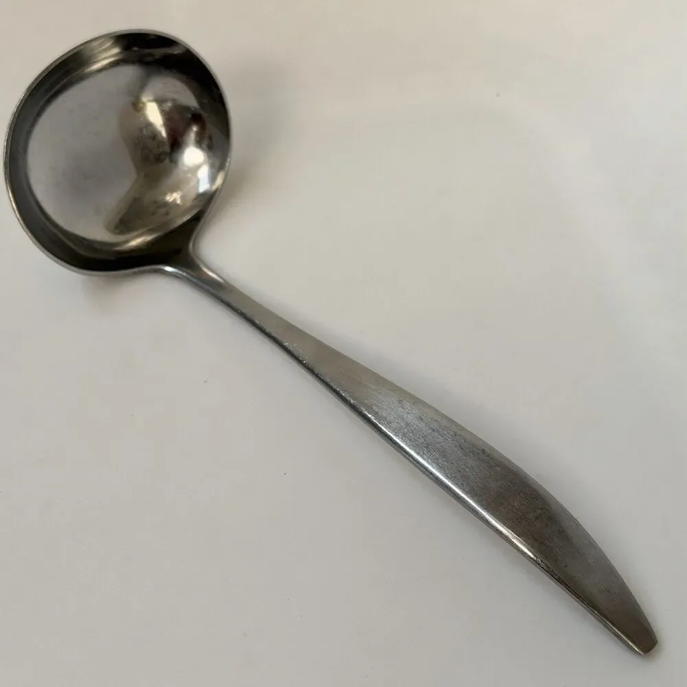 3pc AMC Venice Flatware Stainless Japan Ladle/ Dinner Knife/ Jelly Server Satin